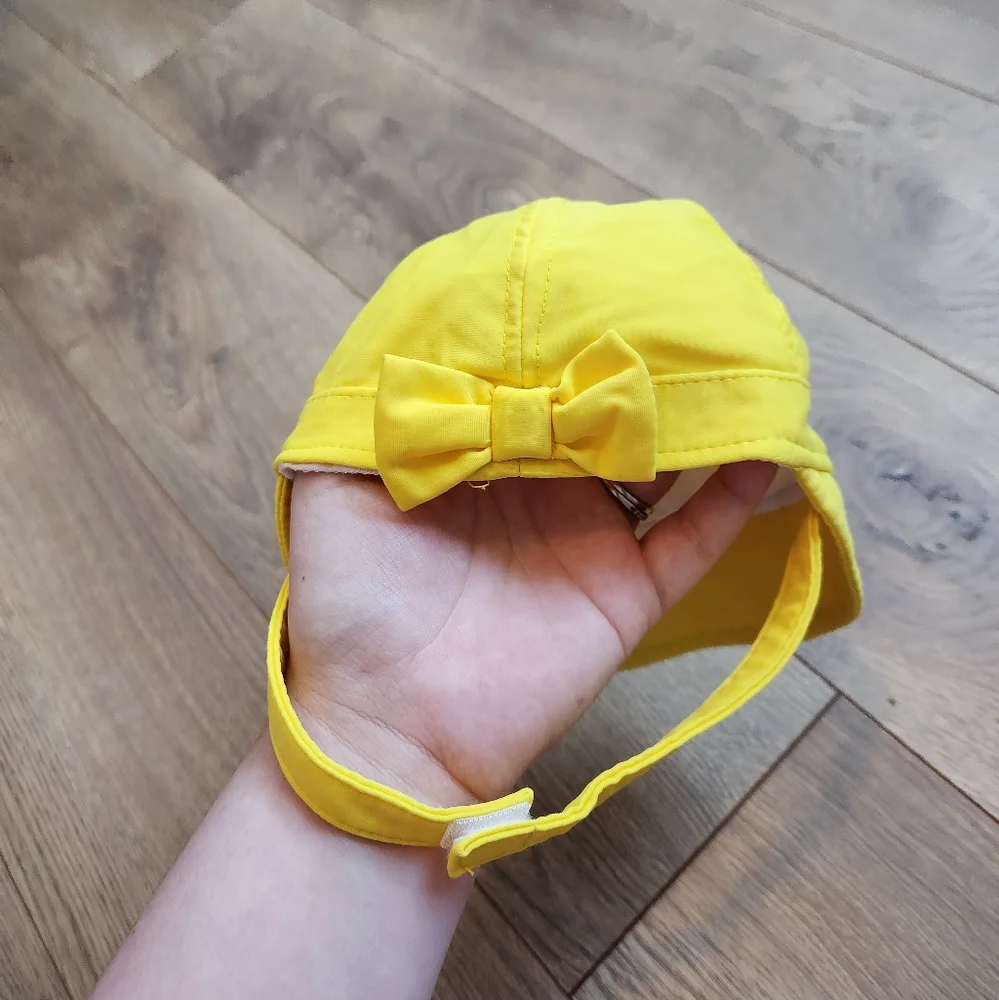 Koala Kids Yellow Baby Cap with Bow